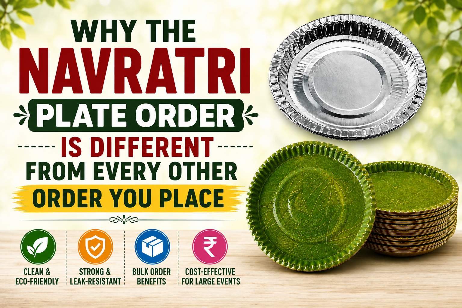 paper plates for garba