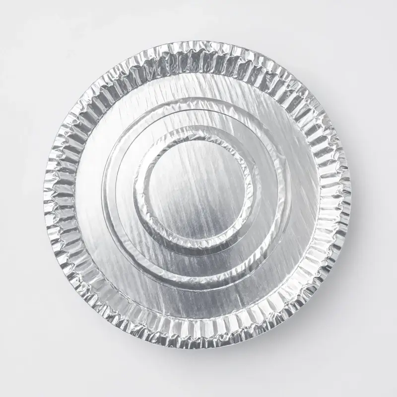 Silver paper dish in nested sizes manufactured by Reva Disposable, Dahod